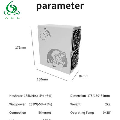 Asic Silent Goldshell Doge Miner Mini Doge 185m 233W Ltc Miner Mining Machine Doge Coin RAM Goldshell Mini-doge