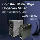 PCIE 6 Pin 12V Goldshell Asic Miner 185mhs 235W Mini Doge LTC Miner