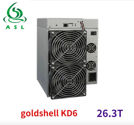 26.3TH/S KDA Coin Miner Rated Voltage 11.6V 130V Goldshell KD6 Miner 2650W